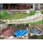 Lona para Lago Tanque Ornamental PP/PE: 10 x 7m Impermeável Sem toxinas para Reservatório de água potavel